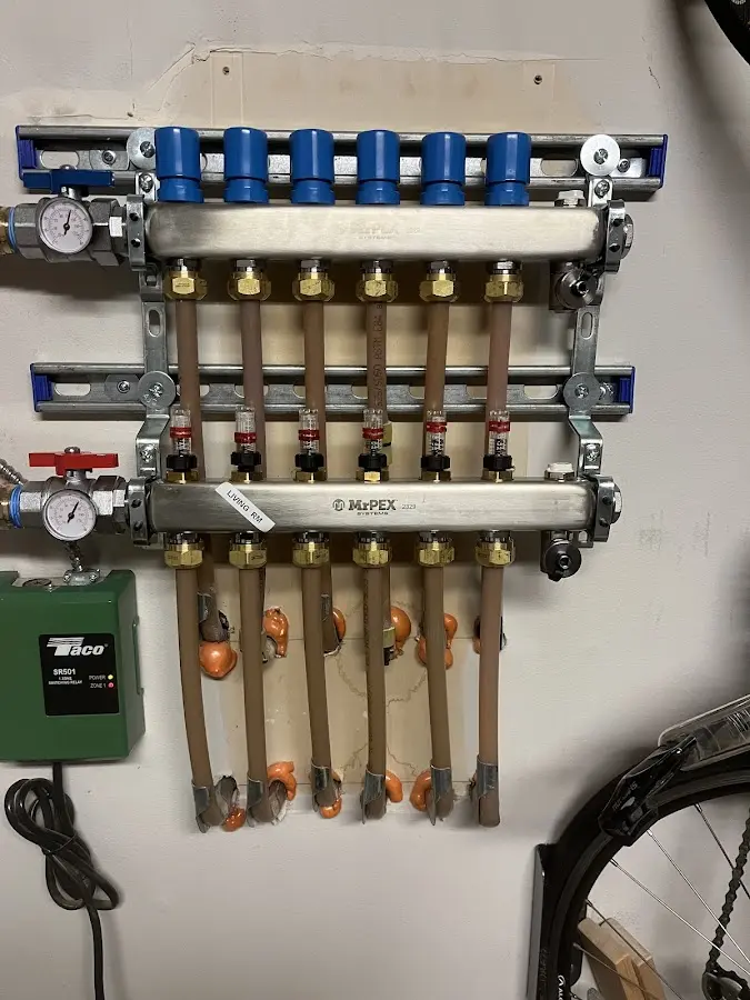 Plumber performing Gas Leak Detection at a residential property in Kennett